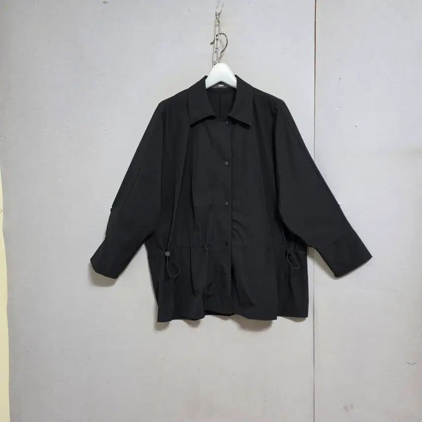 [BUNJANG] ASHLEY SHOP Drawstring Waist Oversized Jumper / 허리스트링밴드 박시한 점퍼 FF    n7509