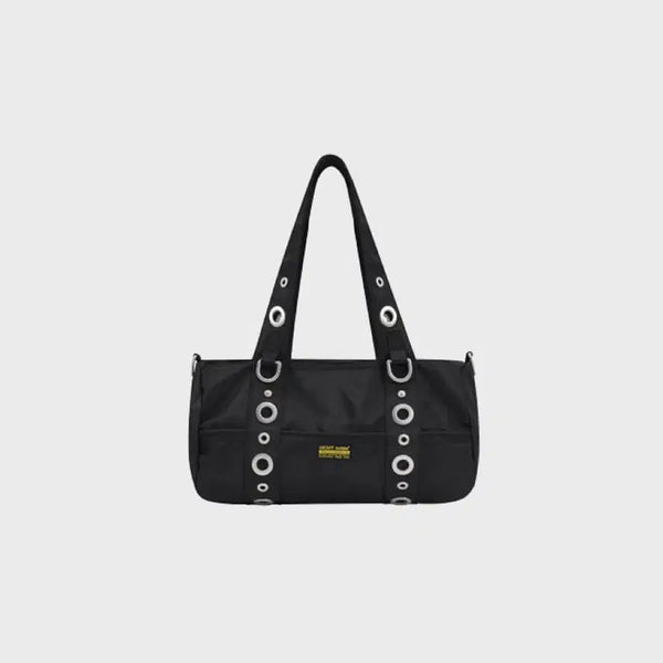 [BUNJANG] Bacon Archive Eyelet Nylon Shoulder Bag Crossbody Bag / 베이컨트아카이브 백 가방 아일렛 나일론 숄더백 크로스백