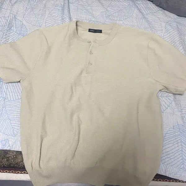[BUNJANG] SPAO Basic Knit T-Shirt Beige / [상품명 미확인] 기본 니트티 베이지 스파오