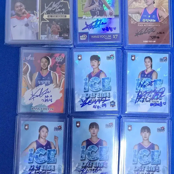 [BUNJANG] Samsung Life Bluemings Autographed Cards Bundle / wkbl 삼성생명 블루밍스 오토, 각종 카드 등