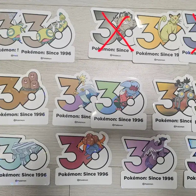 [BUNJANG] Pokemon 30th Anniversary Logo Sticker / 포켓몬스터 30주년 기념 로고 스티커 판매