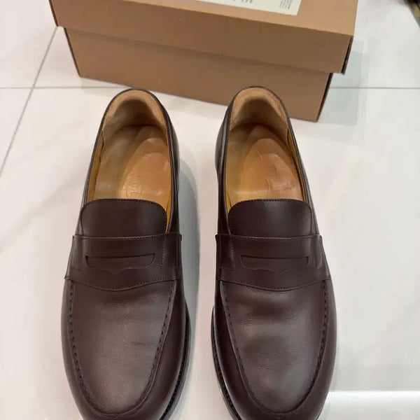[BUNJANG] J.M. Weston Mocassin 180 Chocolate Boxcalf Loafers Size 9 / [9] 제이엠웨스통 180 초콜릿