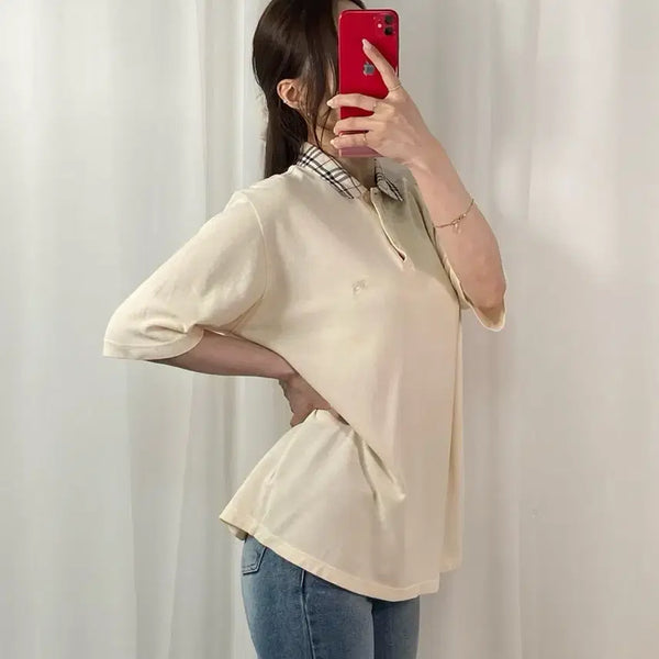 [BUNJANG] Burberry Karana Nova Check Polo Shirt L / 버버리 카라노바체크 PK