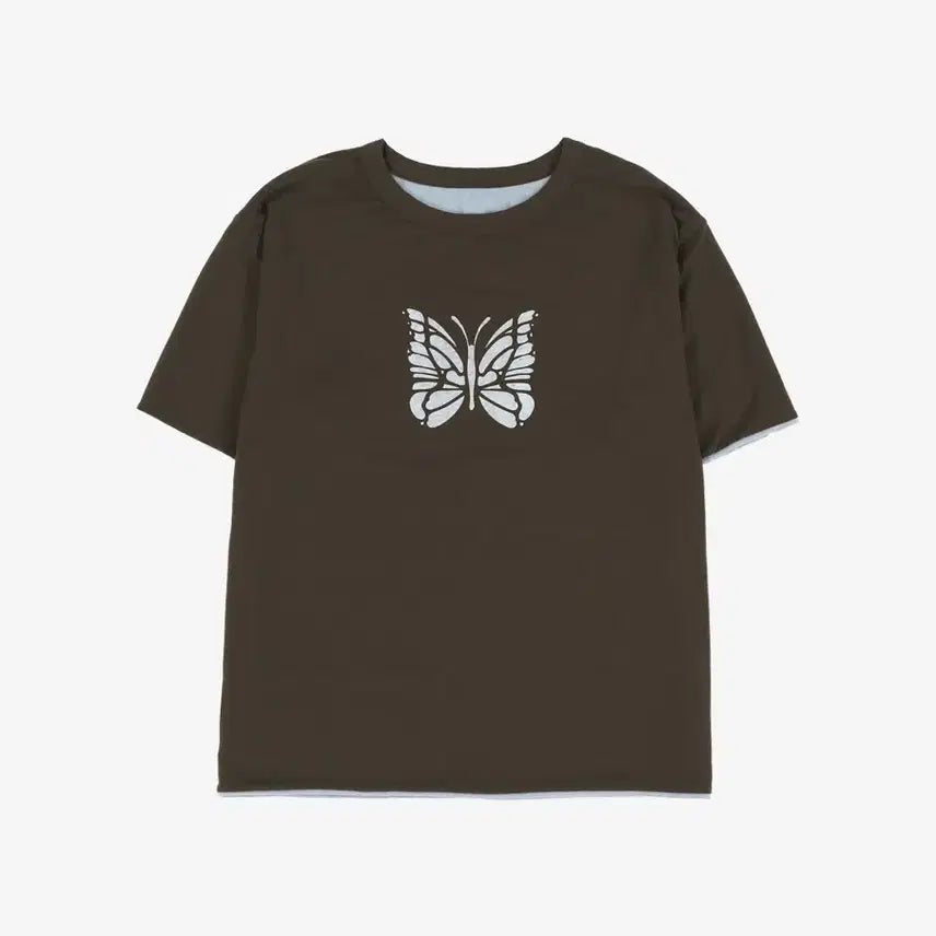 [BUNJANG] Needles Reversible T-Shirt Charcoal M / 니들스 리버시블 티셔츠 차콜 M