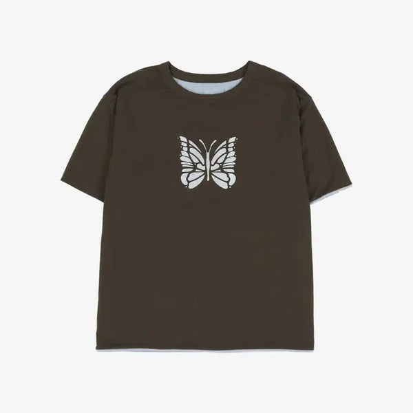 [BUNJANG] Needles Reversible T-Shirt Charcoal M / 니들스 리버시블 티셔츠 차콜 M