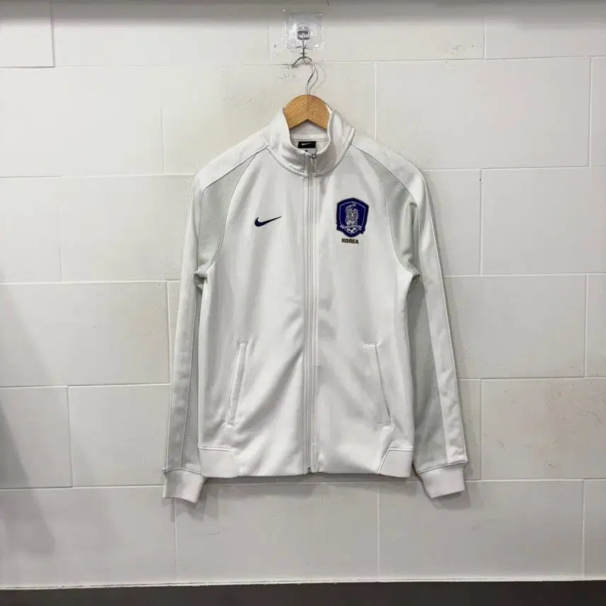 [BUNJANG] Nike Korea Football Training Zip-Up Jacket White / 나이키 대한민국 축구 트레이닝 집업 자켓 흰색