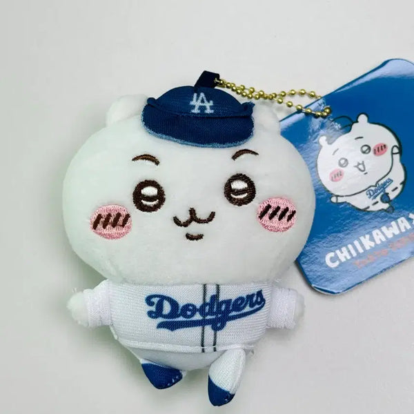 [BUNJANG] Chikawa MLB LA Dodgers Baseball Plush Keychain / 먼작귀 치이카와 MLB LA다저스 야구 인형 키링 새상품