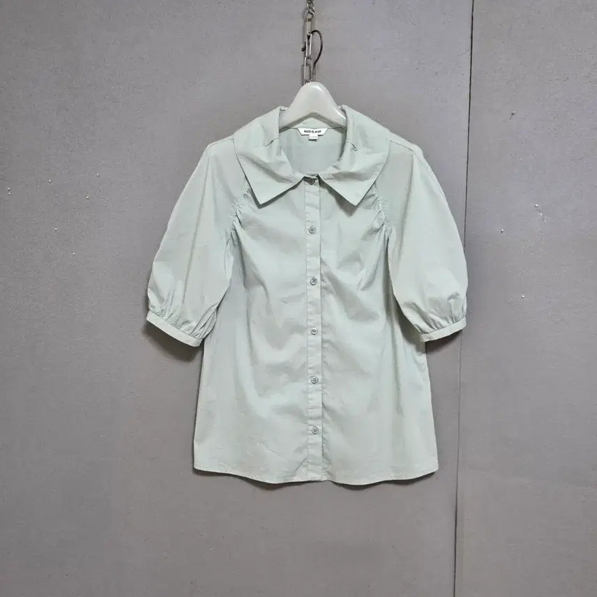 [BUNJANG] Nice Claup Green Blouse (Size 55) / 나이스클랍 귀여운 블라우스 55  n7516