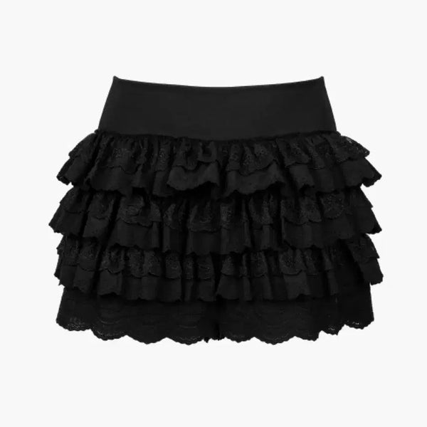[BUNJANG] Ruffleneck Tutu Pants Skirt Black / 러프넥 튜튜 팬츠 스커트 블랙
