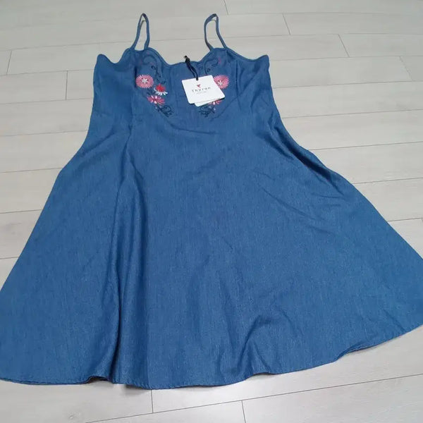 [BUNJANG] Thyren Denim Strap Dress Size S New / Thyren 데님 끈 원피스 S 사이즈 새상품