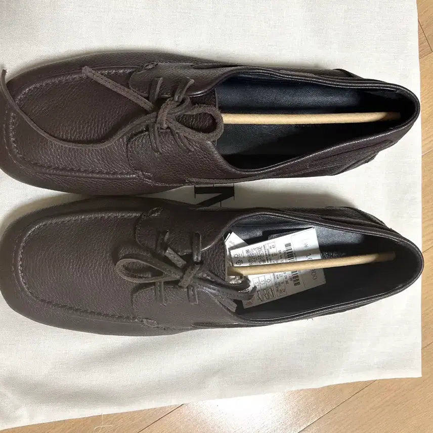 [BUNJANG] Zara Leather Deck Shoes Loafers Brown 270 (EU 42) / 자라 레더 데크 슈즈 42(270) 브라운 / 주우재 로퍼