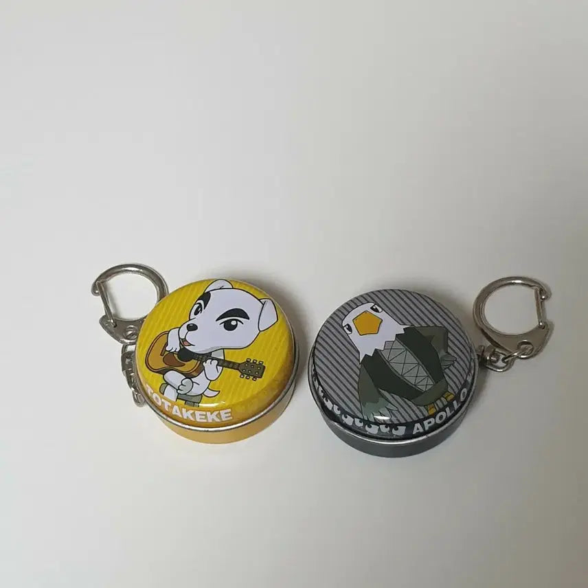 [BUNJANG] Animal Crossing Movie Can Case Keychain - K.K. / Apollo / 고전 동물의숲 극장판 캔케이스 키링 케이케이, 아폴로