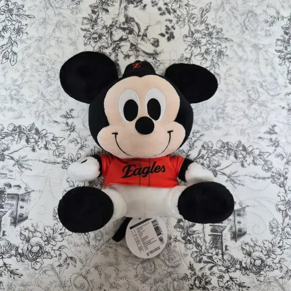 [BUNJANG] Disney Mickey Mouse Hanwha Eagles Uniform Plush Toy / 미키마우스 한화 인형