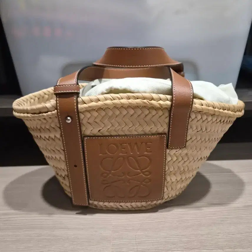 [BUNJANG] Loewe Raffia Small Basket Bag Brown / 로에베 라탄 스몰 브라운