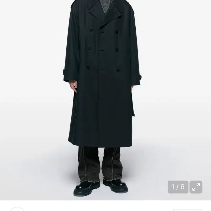 [BUNJANG] INSILENCE Oversized Trench Coat Black / 인사일런스 오버사이즈 트렌치 코트 블랙 (새상품) 급처