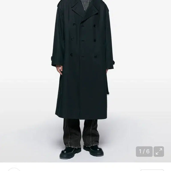 [BUNJANG] INSILENCE Oversized Trench Coat Black / 인사일런스 오버사이즈 트렌치 코트 블랙 (새상품) 급처
