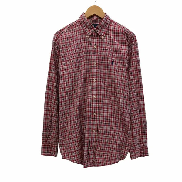 [BUNJANG] Polo Ralph Lauren Madras Check Shirt Vintage Red (M/Domestic 105-110) / 00s 폴로 블레이크 마드라스 체크셔츠 빈티지레드 (M/국내105~110