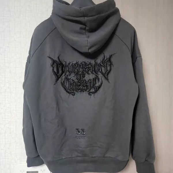 [BUNJANG] JUUN.J 24SS Embroidered Hoodie Charcoal / 준지 24ss 엠브로이더리 후드 S(100~105)