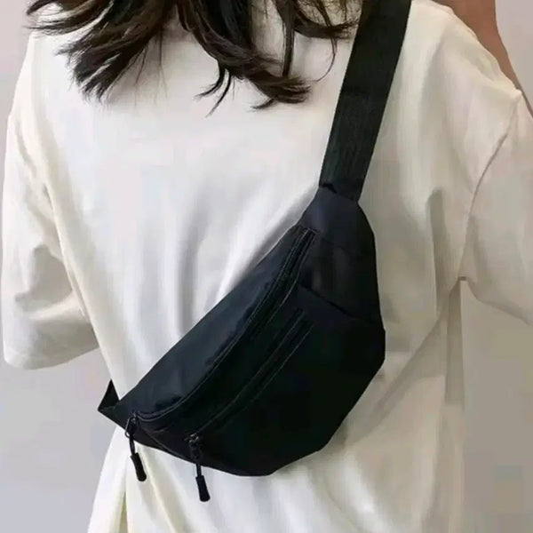 [BUNJANG] Unisex Crossbody Hip Bag - Black / 힙색 크로스백 공용 새상품