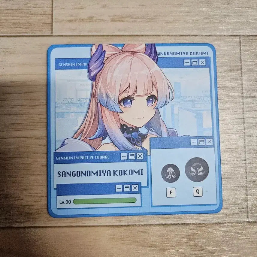 [BUNJANG] Genshin Impact Sangonomiya Kokomi PC Lounge Coaster / 원신 pc라운지 산고노미야 코코미 코스터