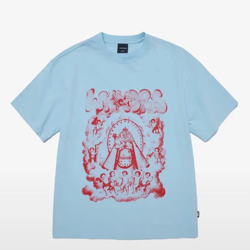 [BUNJANG] Wecanders Angels Blue T-Shirt / 위캔더스 Angels 블루 색상 티셔츠
