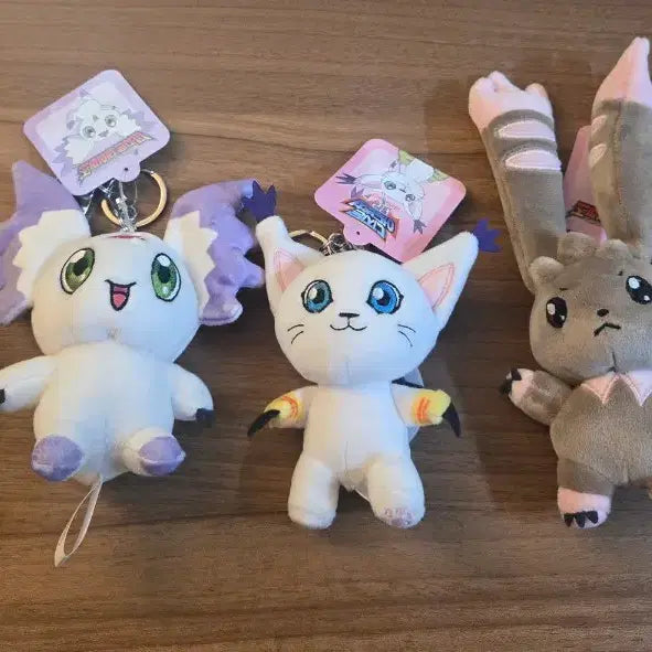 [BUNJANG] Digimon Plush Keychain Set (5 Types) / 디지몬 인형 키링 5종