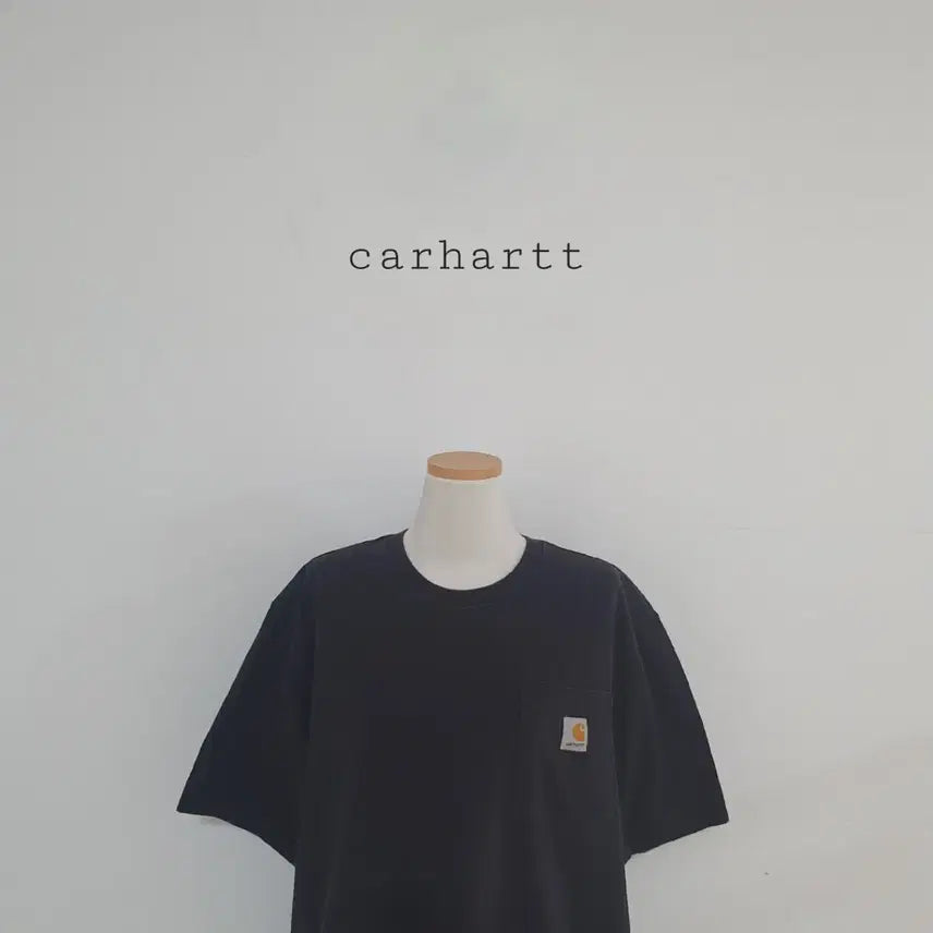 [BUNJANG] Carhartt Short-Sleeve Polo Shirt Black / 세일)No.26070101 칼하트 반팔 카라티 블랙