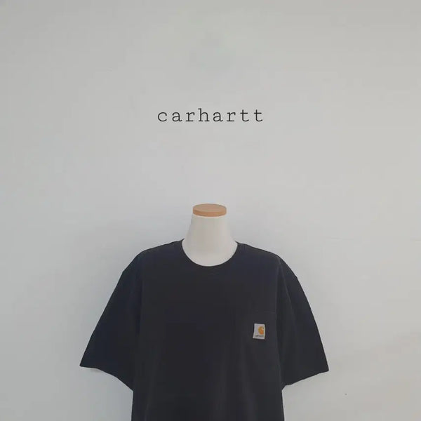 [BUNJANG] Carhartt Short-Sleeve Polo Shirt Black / 세일)No.26070101 칼하트 반팔 카라티 블랙