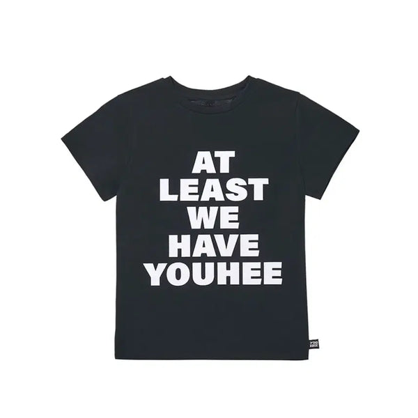 [BUNJANG] YOUHEE Lettering T-Shirt Black / YOUHEE LETTERING T-SHIRT BLACK