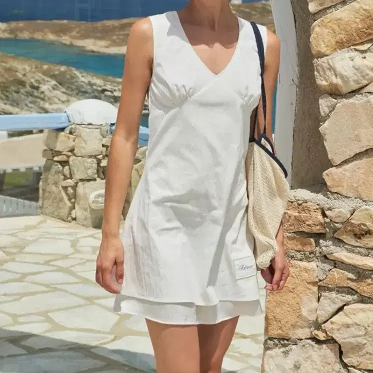 [BUNJANG] Paul New A Chloris Mini Dress Ivory S / 폴뉴아 원피스 클로리스 미니드레스 S 아이보리