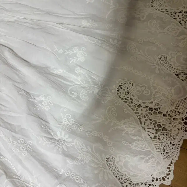 [BUNJANG] Vintage Mori Girl Lace Long Skirt / 빈티지 모리걸 레이스 롱치마