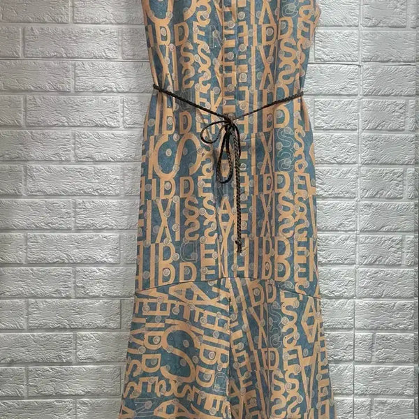 [BUNJANG] System Sleeveless Flare Long Dress / 한섬 시스템 슬리브리스 민소매 플레어롱원피스55:) 하객룩휴양지룩여행룩