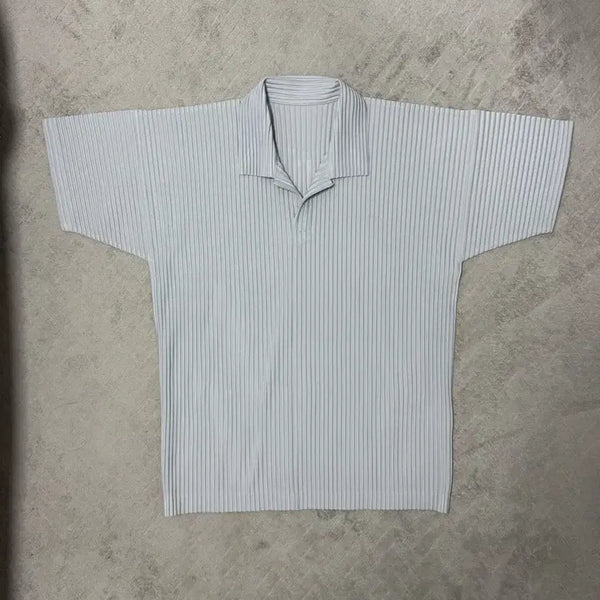 [BUNJANG] Issey Miyake Homme Plissé Short Sleeve Polo Shirt Grey / 이세이미야케 옴므플리세 반팔 폴로 그레이 4