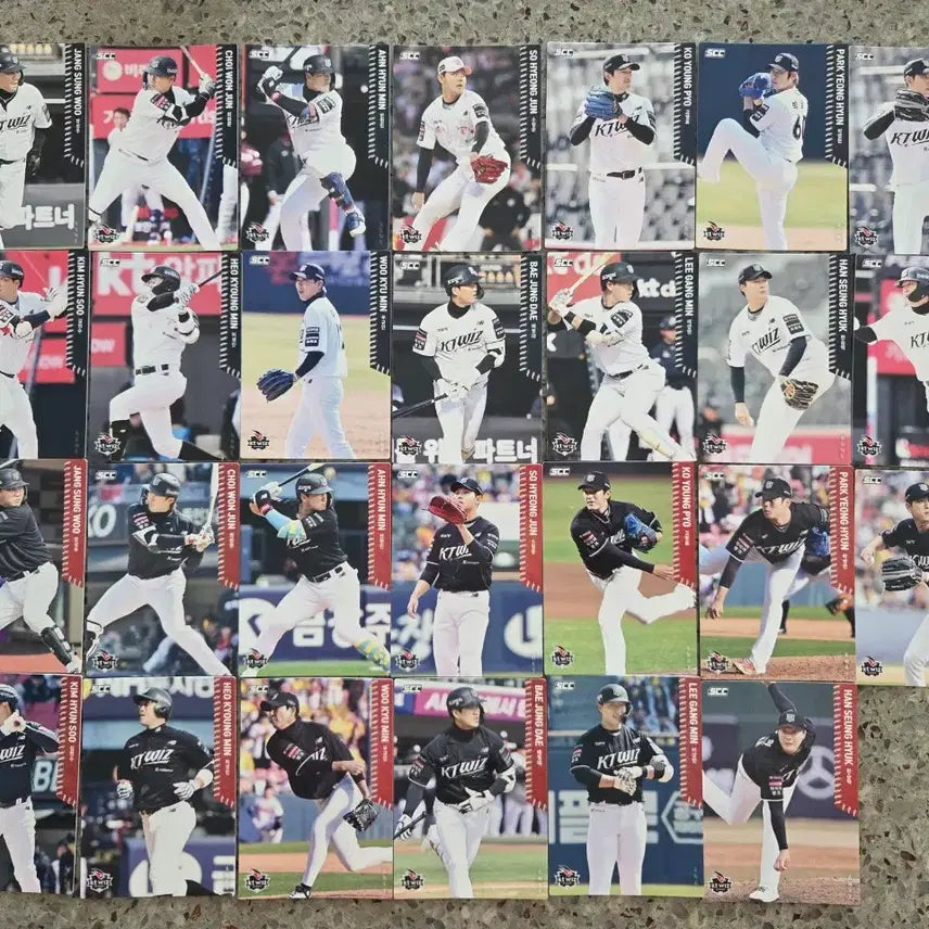 [BUNJANG] KT Wiz Baseball Cards (27 Cards) / KBO 26KT 노멀 카드(27장)