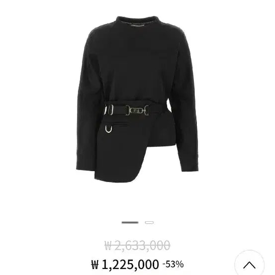 [BUNJANG] Fendi FF Belt Panel Sweatshirt / 펜디의 매력적인 FF 벨트 패널 스웨트셔츠