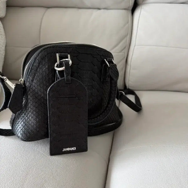 [BUNJANG] Zampanoi Snakeskin Mini Tote Bag / 잠파노이 뱀피 미니토트백