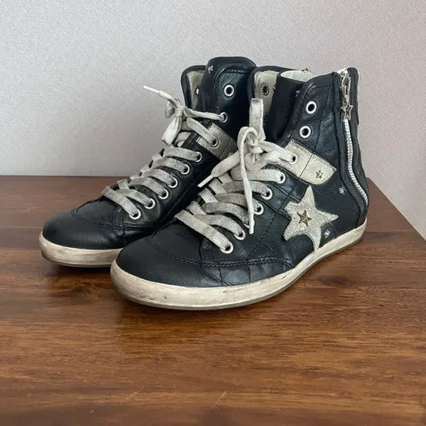 [BUNJANG] Manas High-Top Sneakers (Size 36) / manas 마나스 하이탑 스니커즈(36)
