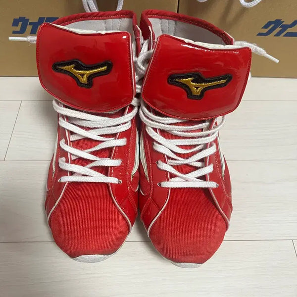 [BUNJANG] Mizuno Finisher Low Red Boxing Shoes 245mm / 미즈노 피니셔 로우 레드 245 복싱화