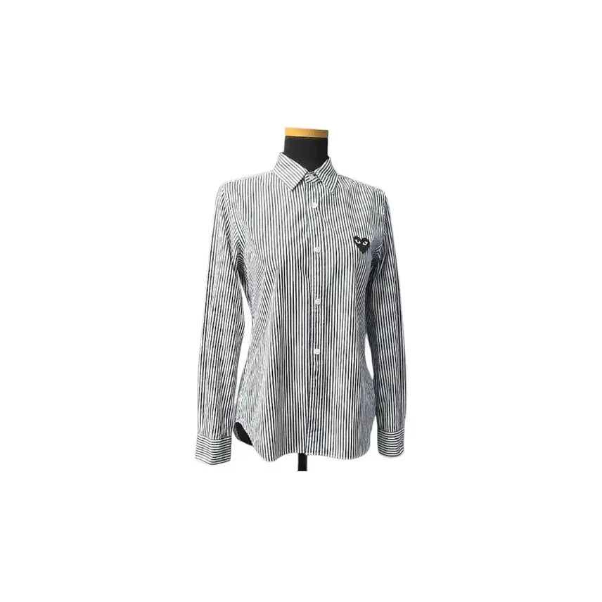 [BUNJANG] Comme des Garçons Navy White Stripe Shirt M / 꼼데가르송 네이비 스트라이프 셔츠