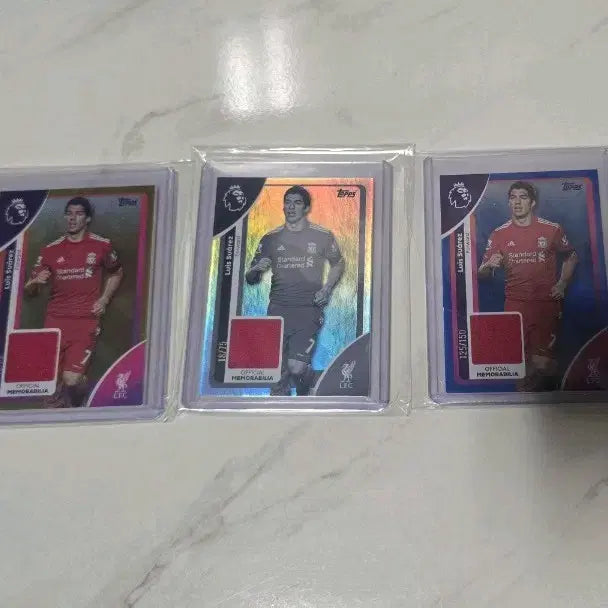 [BUNJANG] Topps Premier League Suarez Jersey 50/75/150 Limited Bundle Set / 탑스 프리미어리그 수아레즈 저지 50,75,150 한정 일괄