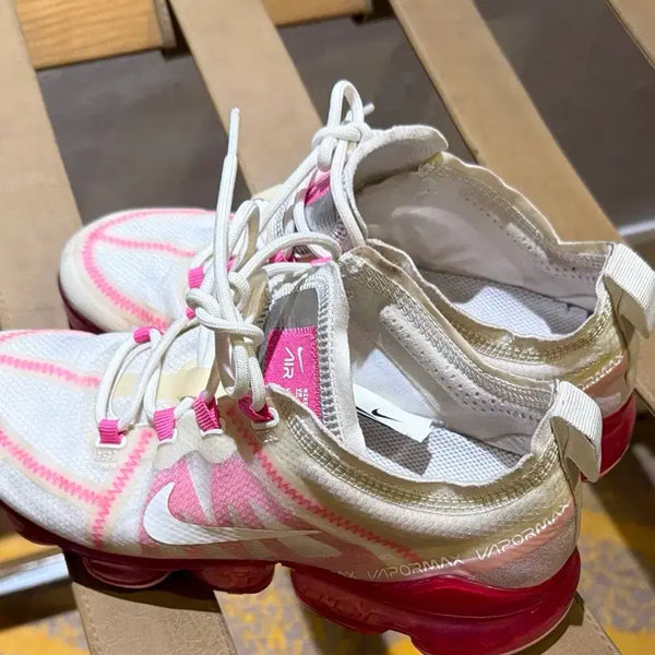 [BUNJANG] Nike Air VaporMax 2021 Pink White Sneakers / 나이키 에어 베이퍼맥스 2021 핑크 화이트