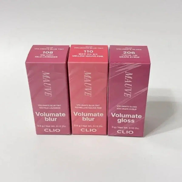 [BUNJANG] Clio Volume Mate Blur Gloss Tint (Shades: 110 Mellow Mauve Pink, 206 Grape Syrup, 108 Pale Lavender) / [새상품] 클리오 볼륨메이트 블러 글로스 틴트 206