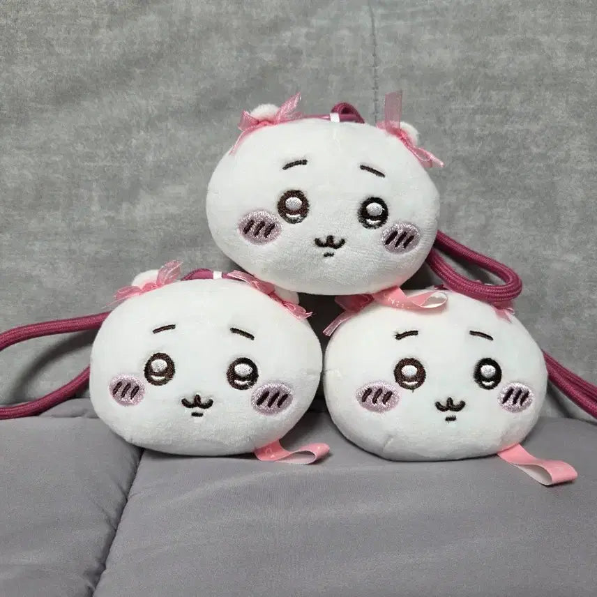 [BUNJANG] Chiikawa Ribbon Face Keychain / 먼작귀 치이카와 리본 얼굴 키링