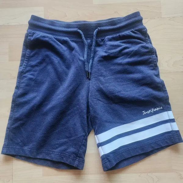 [BUNJANG] Justifire Men's Navy Striped Detail Casual Shorts (Size 30) / 폴햄 남자 반바지 네이비 30사이즈