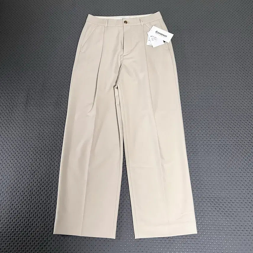 [BUNJANG] Covernat One-Tuck Wide Slacks Ecru M / 커버낫 원턱 와이드 슬랙스 에크루 M