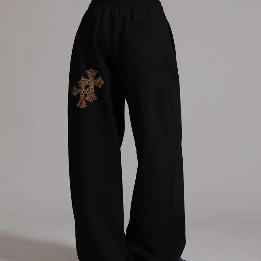 [BUNJANG] Likethemost Leopard Training Pintuck Wide Pants / 라이크더모스트 레오파드 트레이닝 핀턱 와이드 팬츠