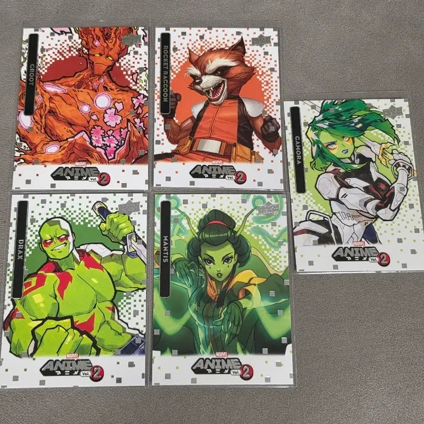 [BUNJANG] Marvel ANIME Vol.2 Guardians of the Galaxy Character Card Set / 마블 ANIME Vol.2 가디언즈 오브 갤럭시 캐릭터 카드