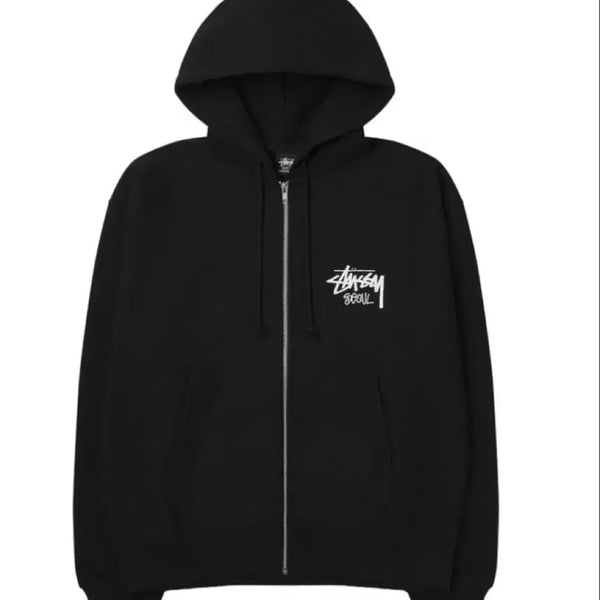 [BUNJANG] Stussy Stock Seoul Hoodie Black L / 스투시 스탁 서울 후드집업 L