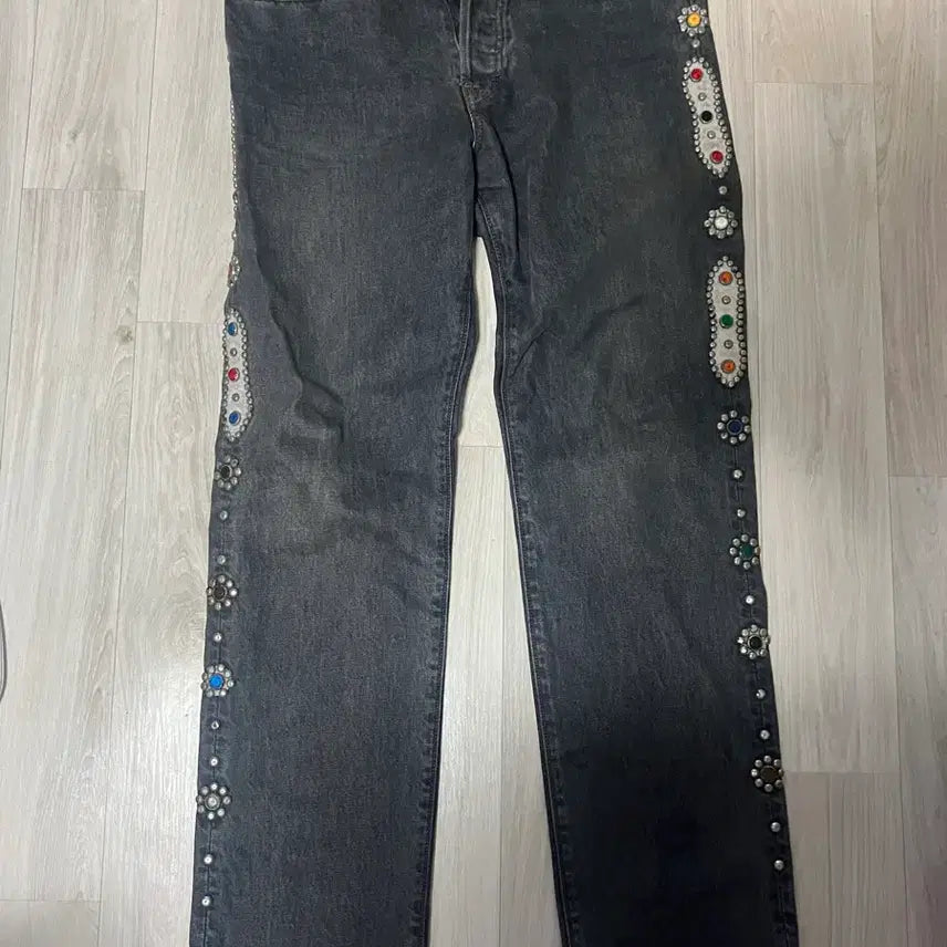 [BUNJANG] Kapital 14oz Gemstone Monkey Cisco Denim Pants / 캐피탈 잼스톤 14온즈 몽키 시스코 데님 팬츠
