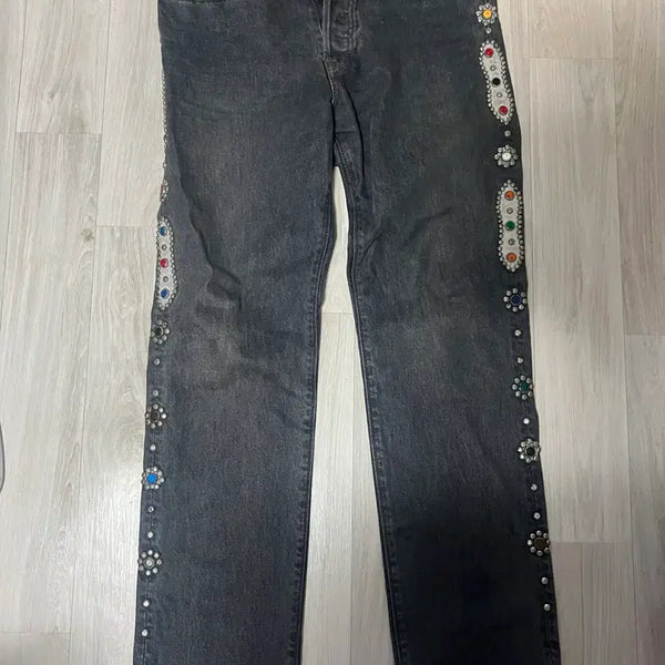 [BUNJANG] Kapital 14oz Gemstone Monkey Cisco Denim Pants / 캐피탈 잼스톤 14온즈 몽키 시스코 데님 팬츠